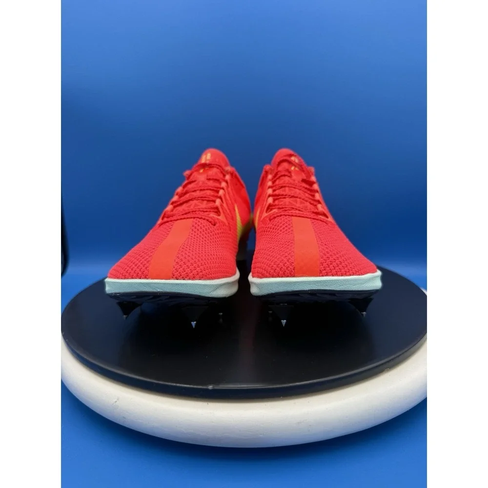 Nike Zoom Rival Distance Mens Sz 10.5 Crimson Barely Volt Track Shoes FZ9653-600